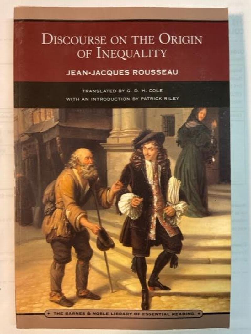 Jean jacques rousseau discourse on the origin of inequality