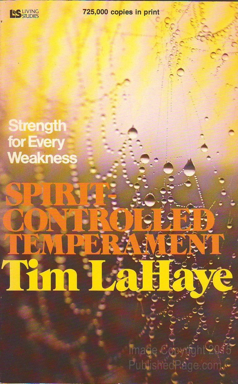 Spirit Controlled Temperament