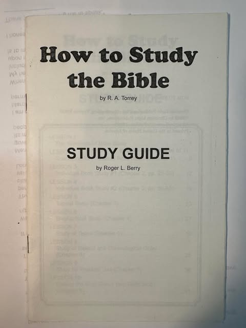 How to Study the Bible (Study Guide)