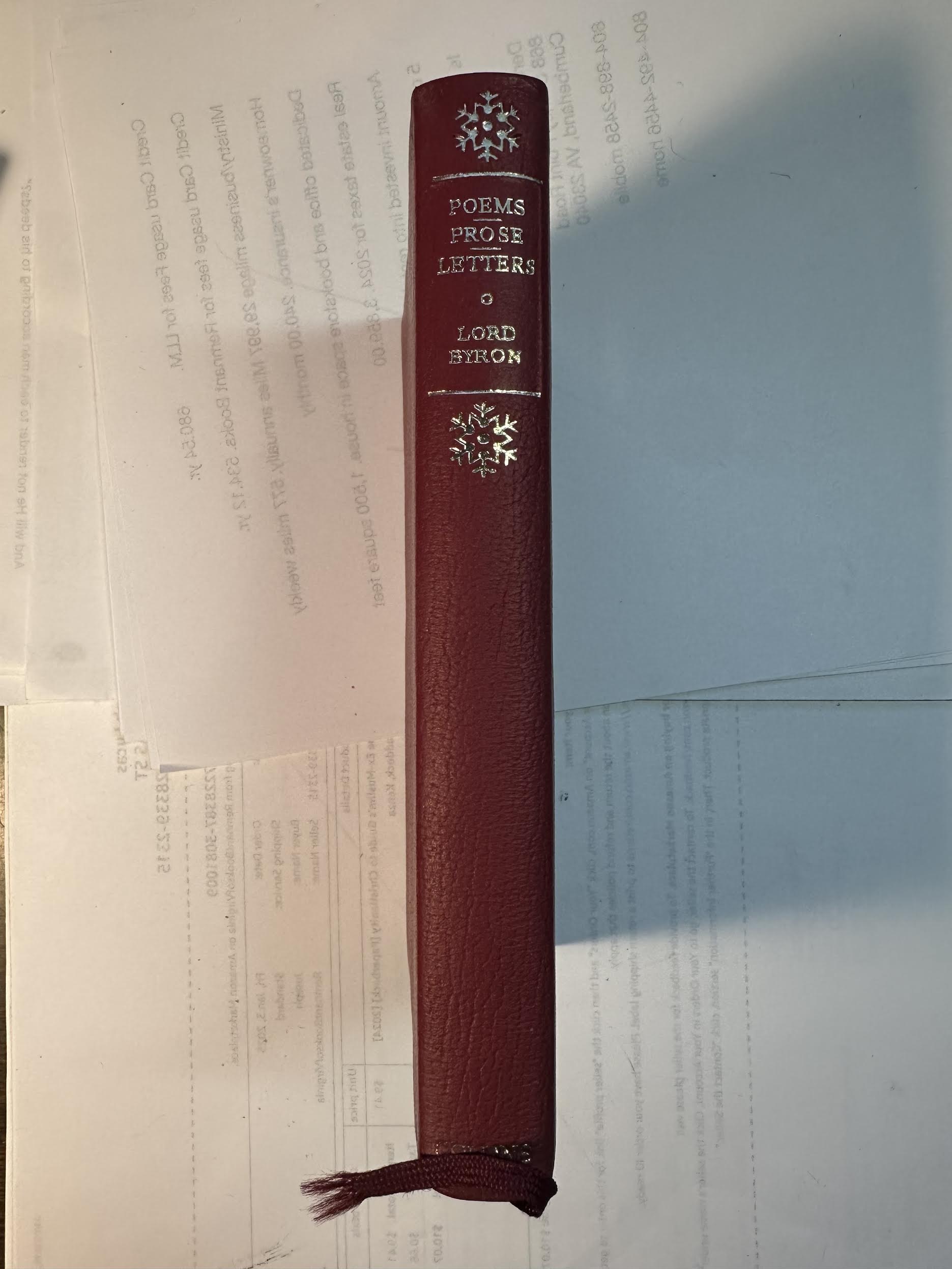 Selected Verse and Prose Works Including Letters and Extracts From Lord Byron'sJournals and Diaries