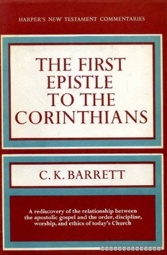 A Commentary on the First Epistle to the Corinthians