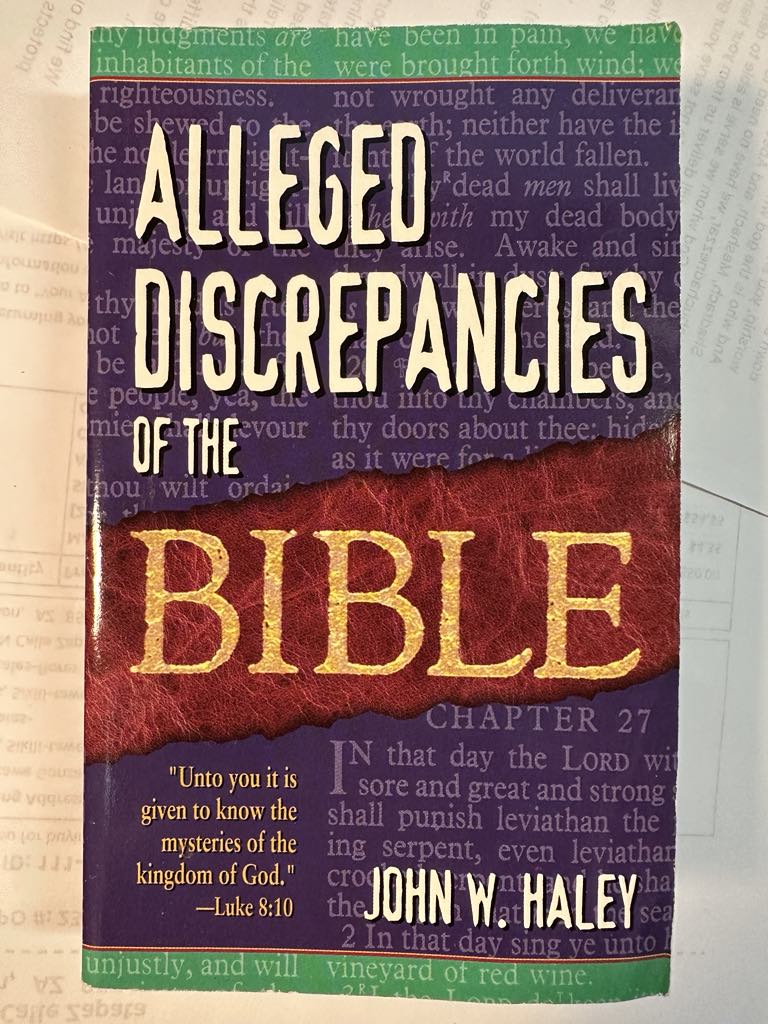Alleged Discrepancies of the Bible