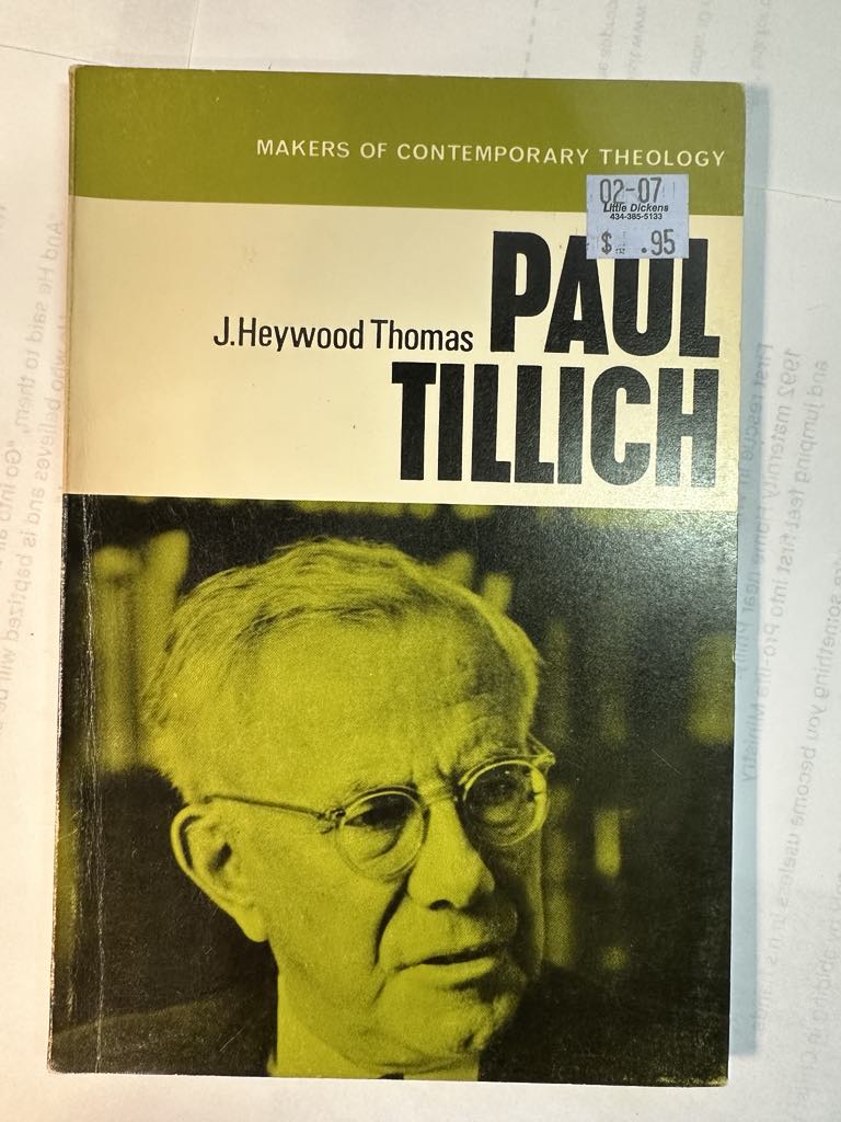 Paul Tillich (Makers of contemporary theology)