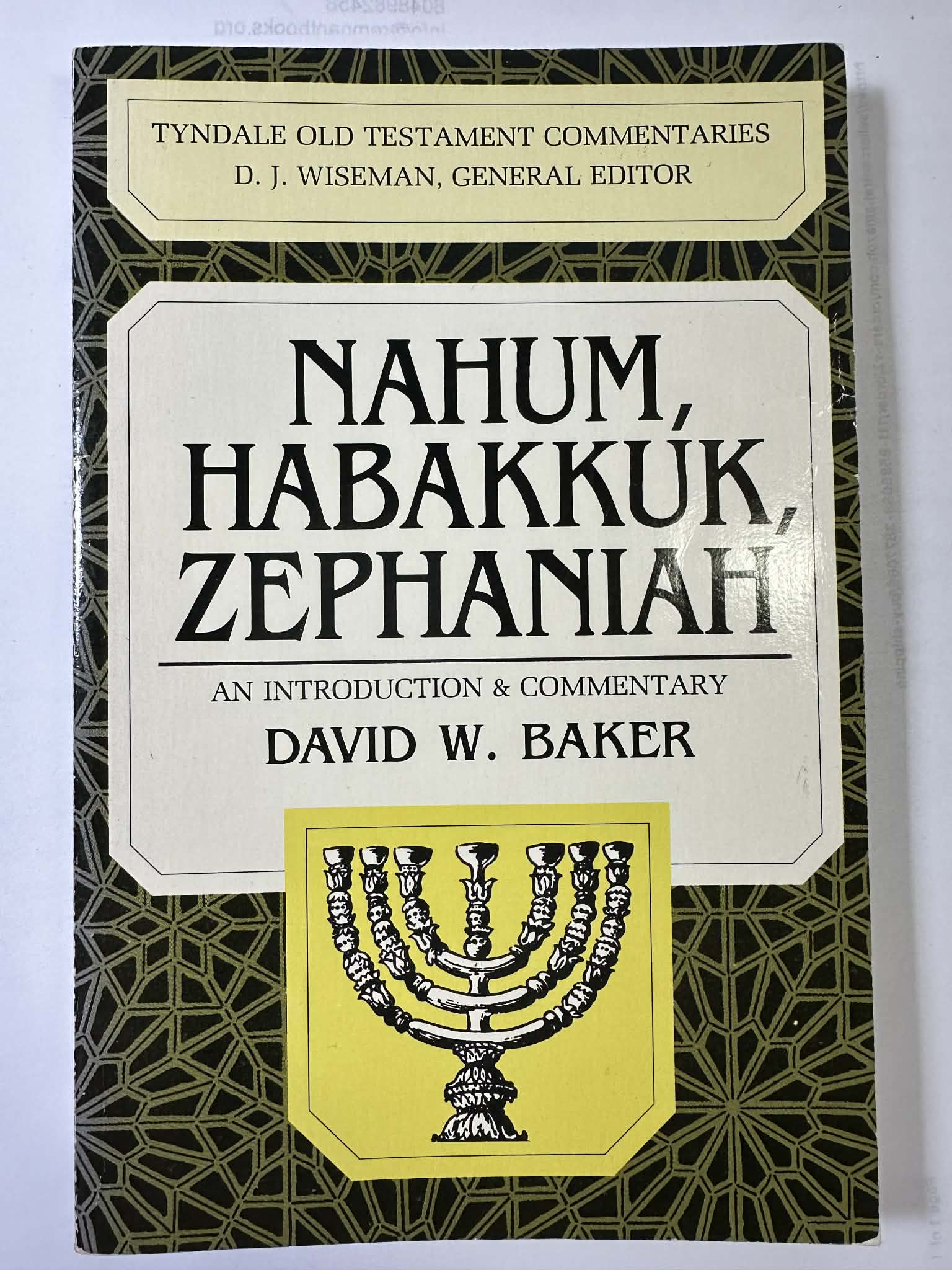 Nahum, Habakkuk, Zephaniah (Tyndale Old Testament Commentaries)