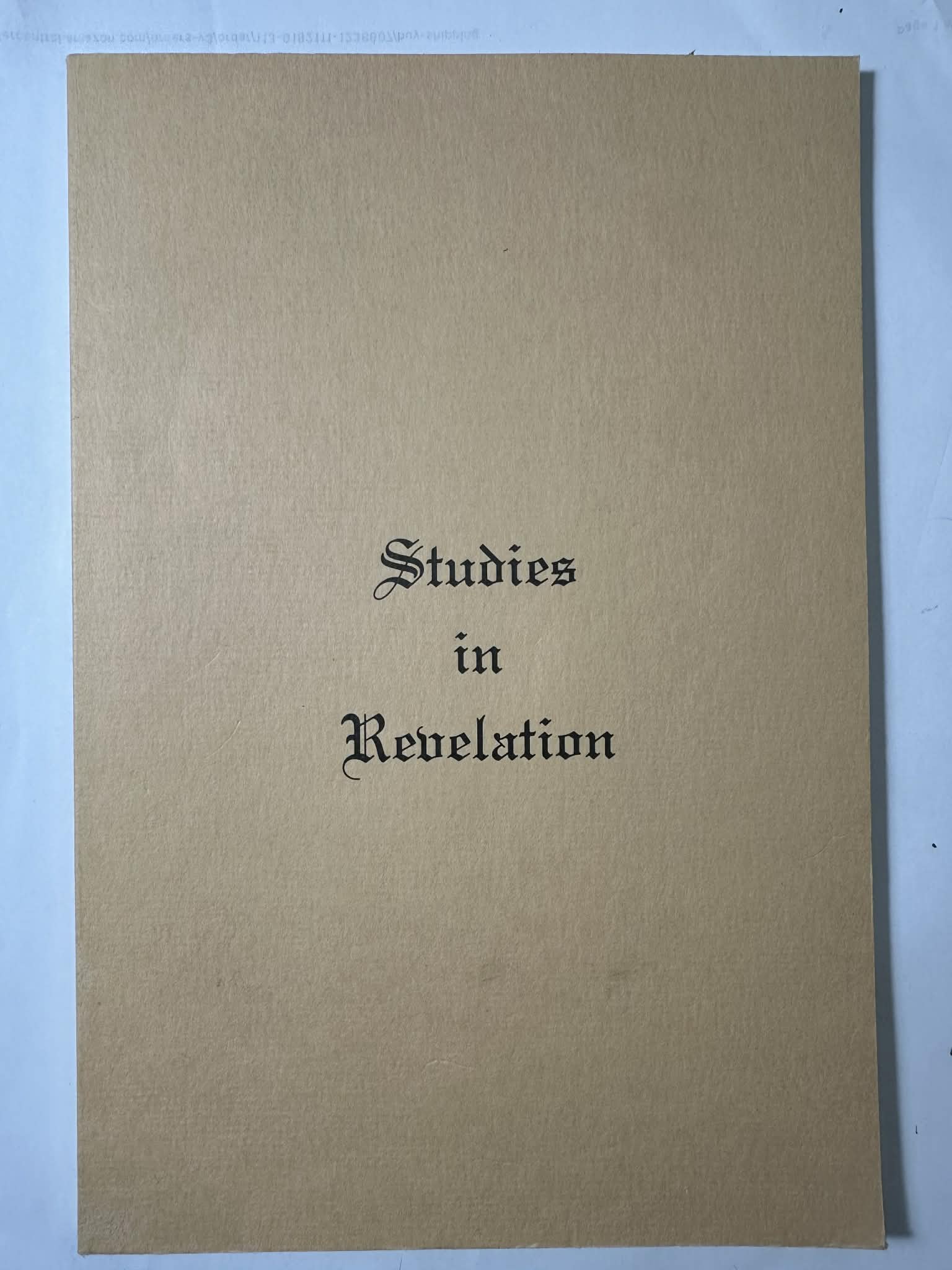 Studies in Revelation