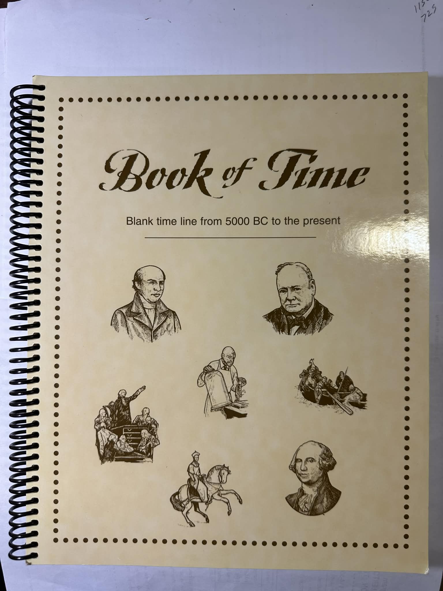 Book of Time Blank time line from 5000 BC to the present