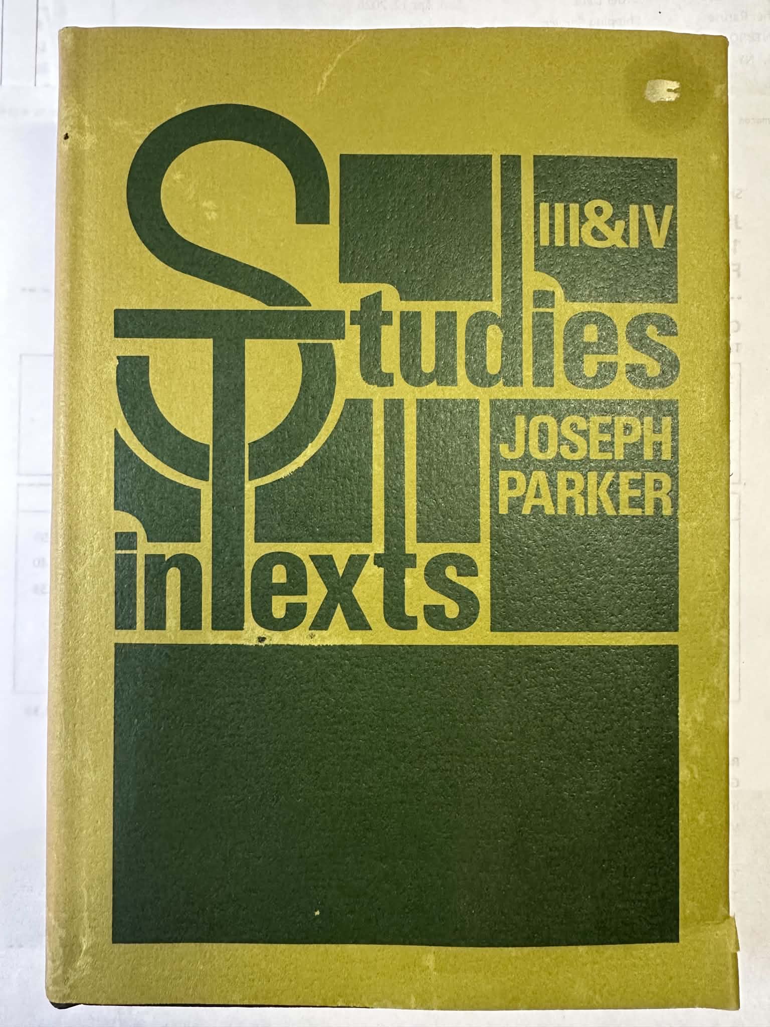 Studies in Texts: for Family, Church, and School (Volumes 3 & 4)