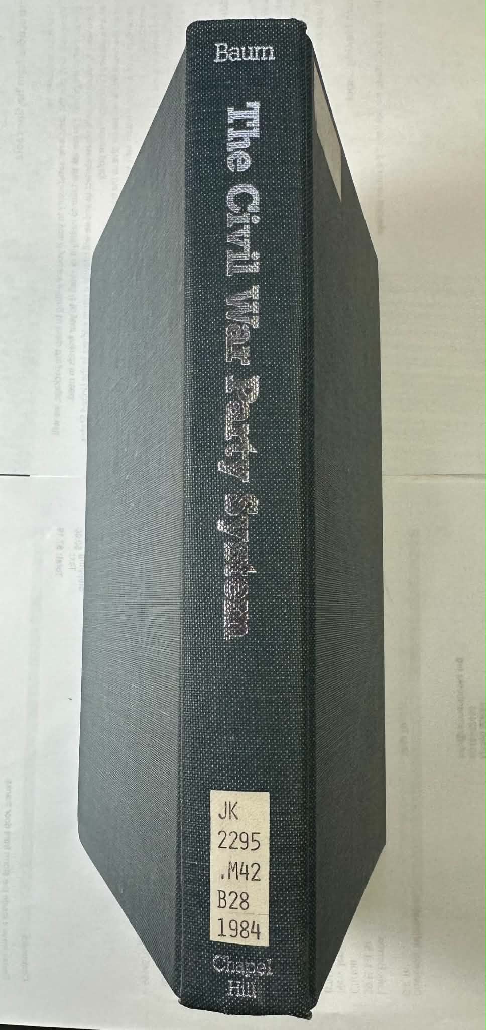 The Civil War Party System: The Case of Massachusetts, 1848-1876
