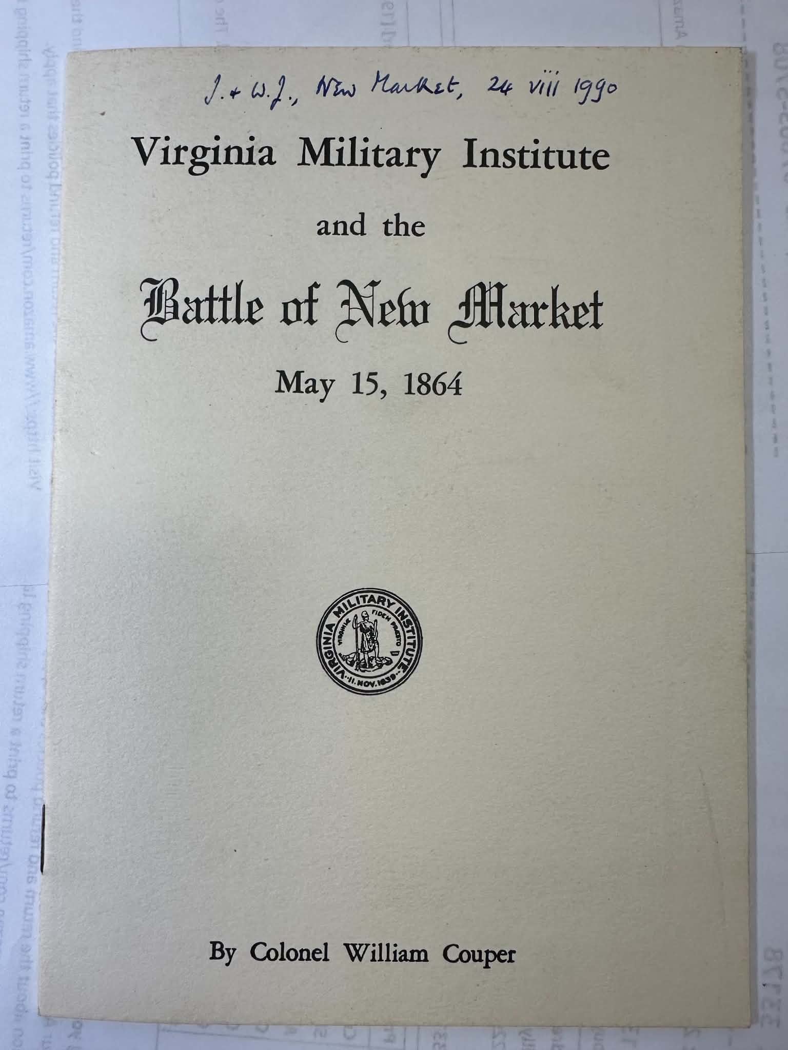 Virginia Military Institute and the Battle of New Market, May 15, 1864
